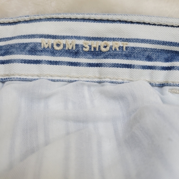 American Eagle High Waist Blue Stripe Mom Shorts size 6 - Picture 6 of 9